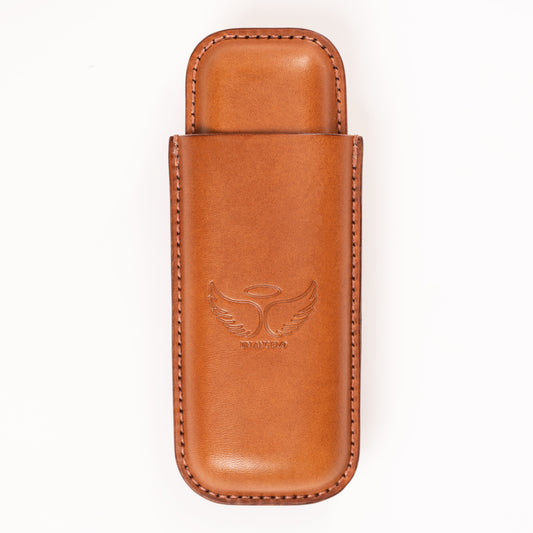 LEATHER CIGAR CASE WITH CIGAR REST