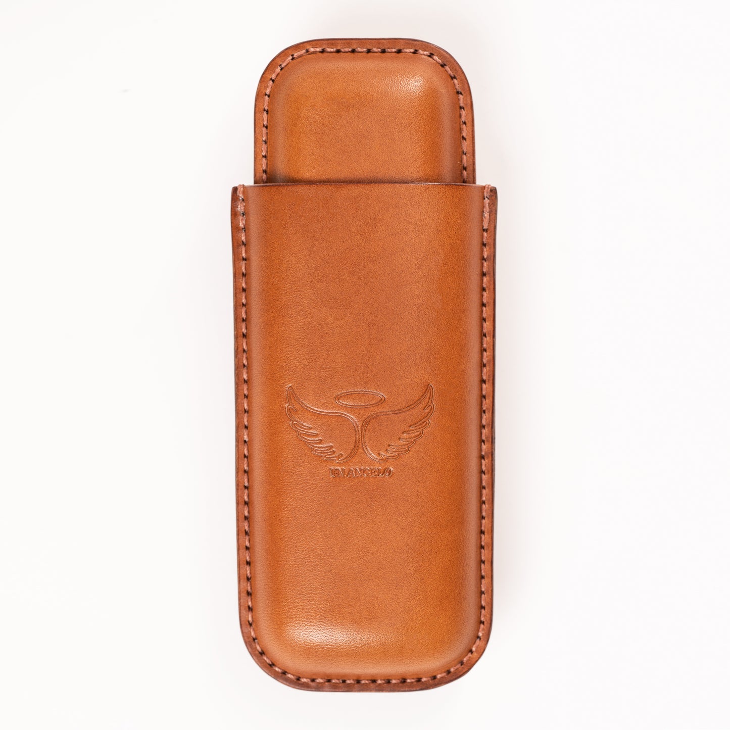 LEATHER CIGAR CASE WITH CIGAR REST
