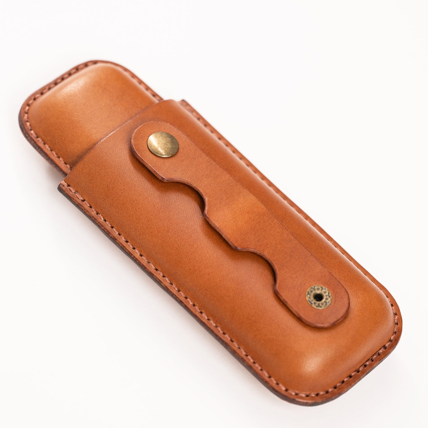 LEATHER CIGAR CASE WITH CIGAR REST