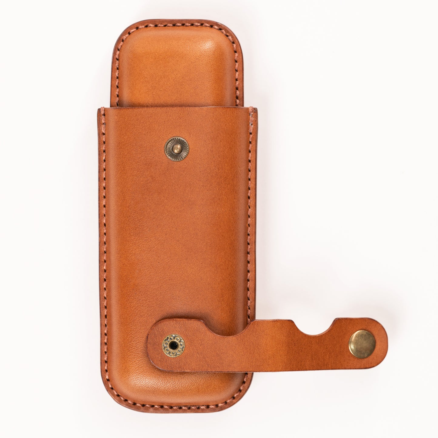 LEATHER CIGAR CASE WITH CIGAR REST